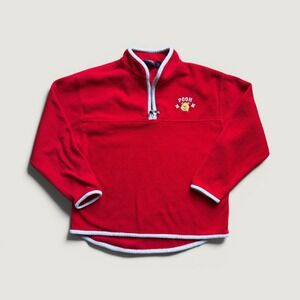 Vintage Winnie the Pooh Size M Unisex 100 Acre Collection Fleece Quarter Zip‎